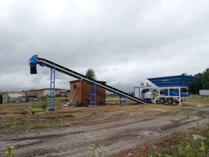 35m³/h Mobile Concrete Batching Plant